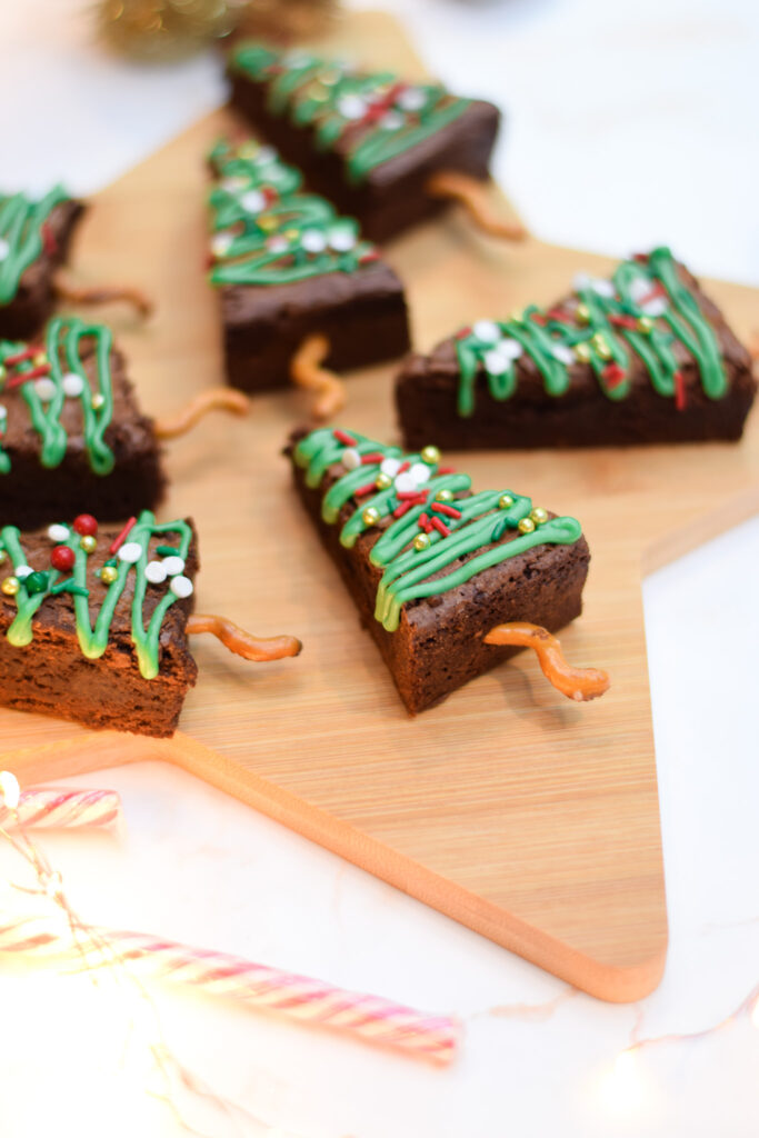 Kerstboom brownies