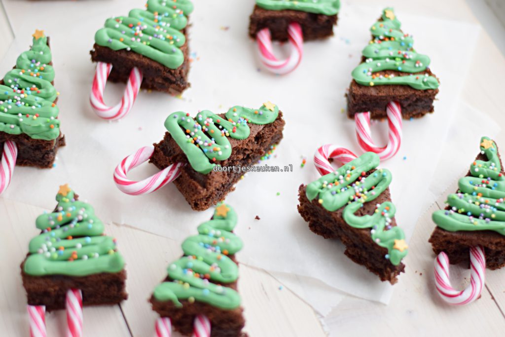 kerstboom brownies