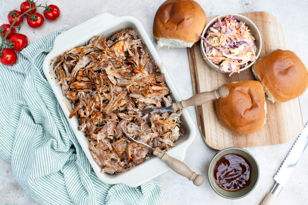 Pulled pork uit de slowcooker