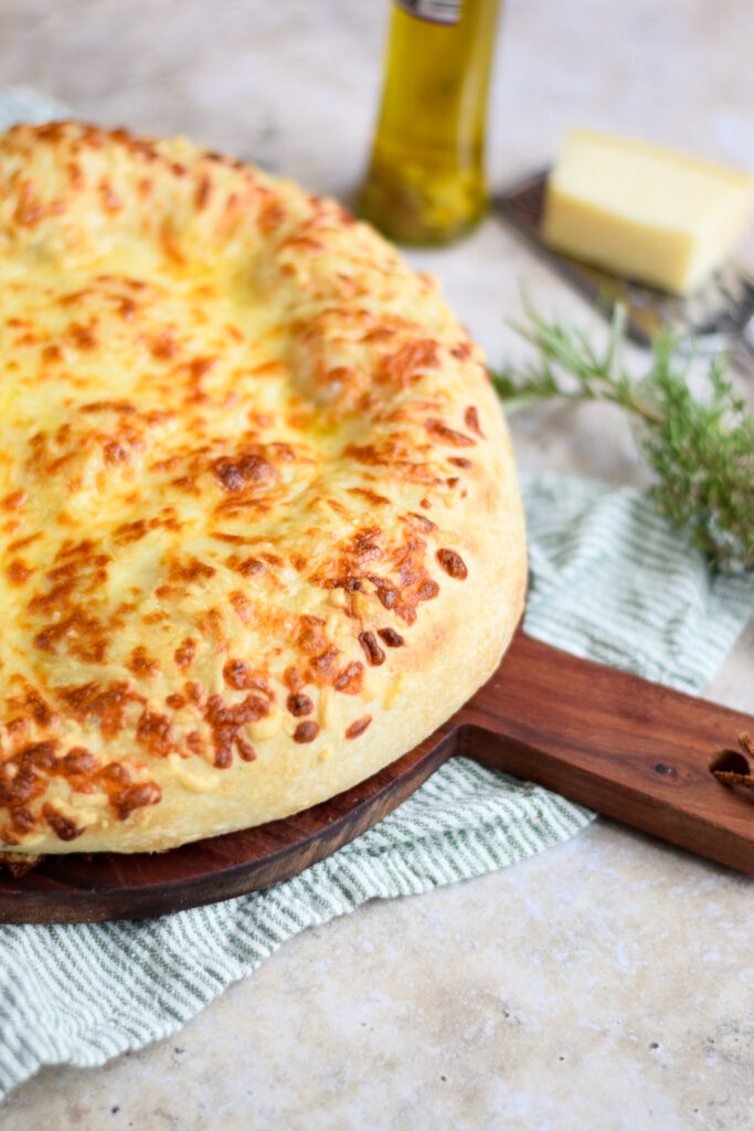 Cheesy bread met knoflookolie