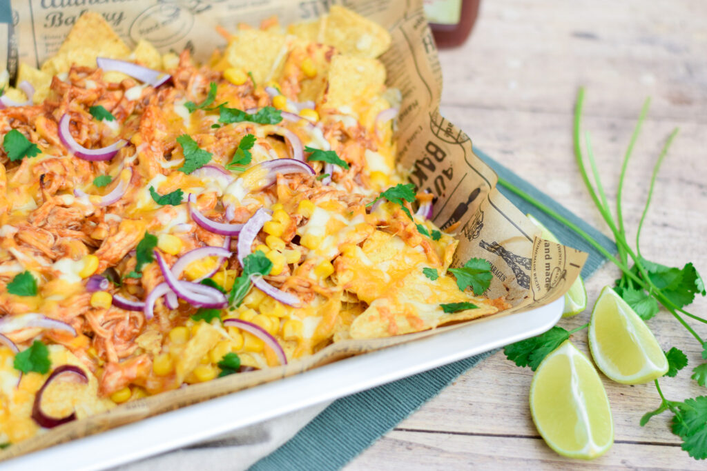 loaded nacho's pulled chicken