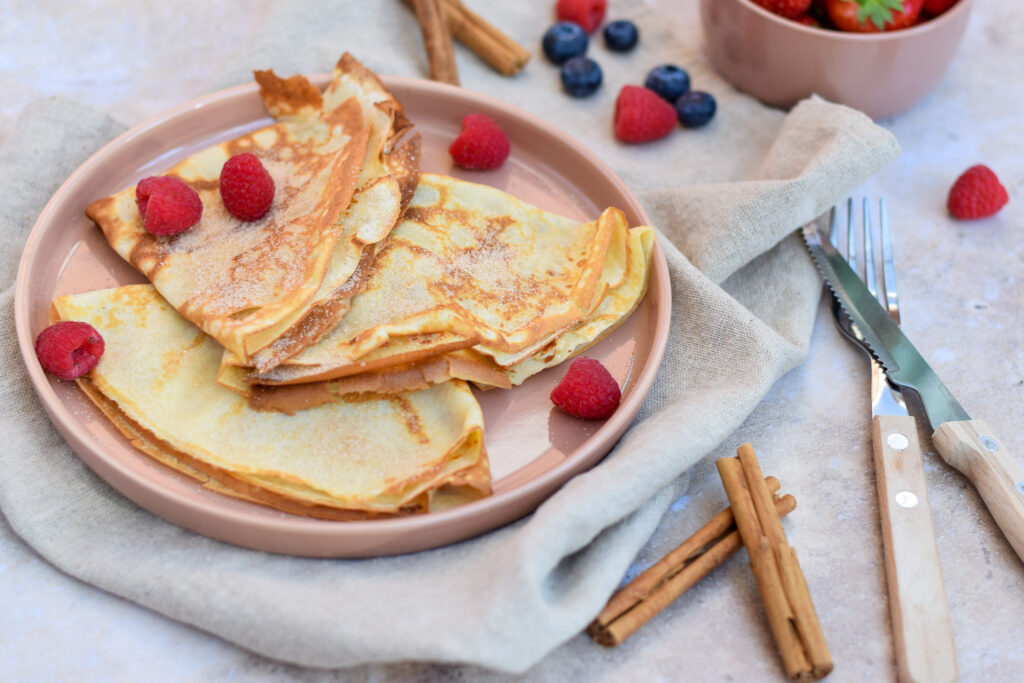 Crêpes met kaneelsuiker