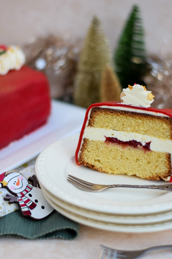 Kerstcake met marsepein