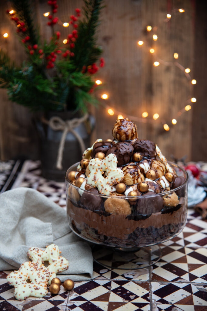 Profiterole kerst trifle