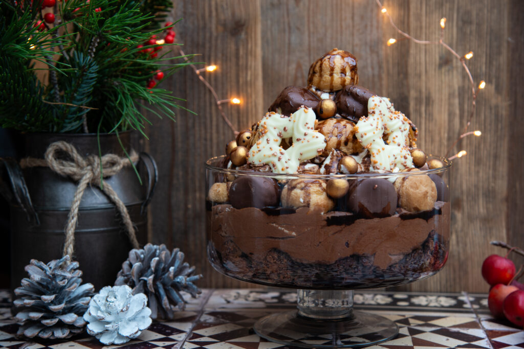 Profiterole kerst trifle