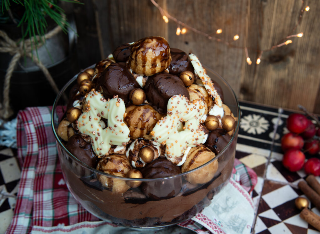 Profiterole kerst trifle