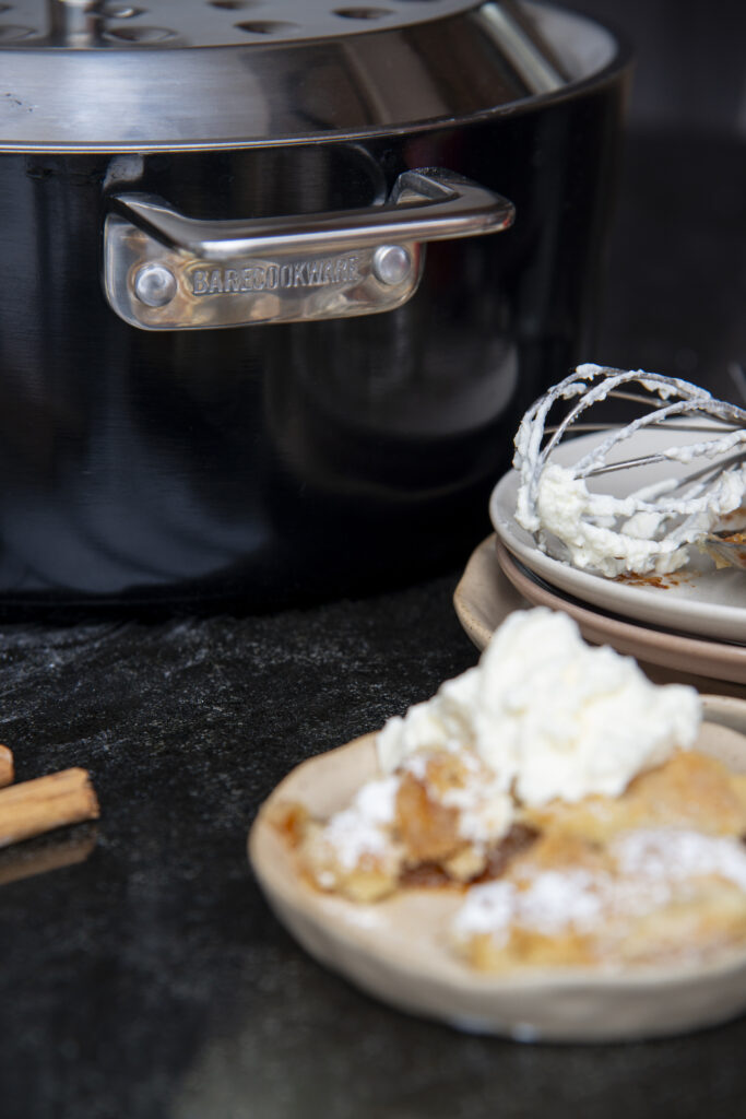 Apple crumble uit de braadpan