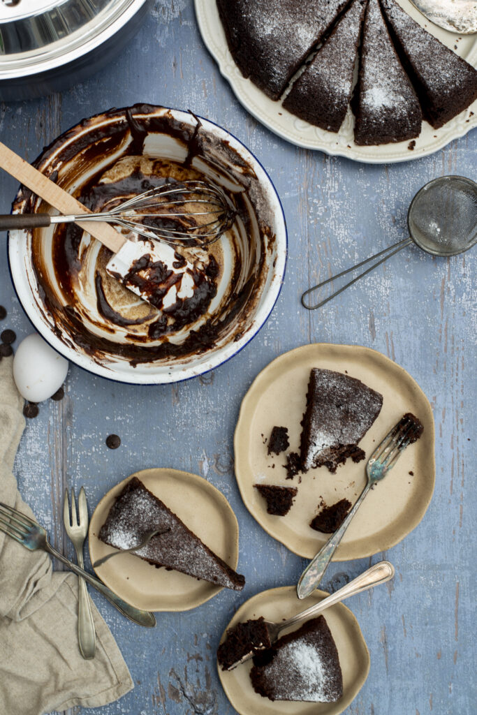 Chocoladecake uit de braadpan