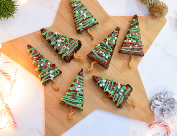 Kerstboom brownies