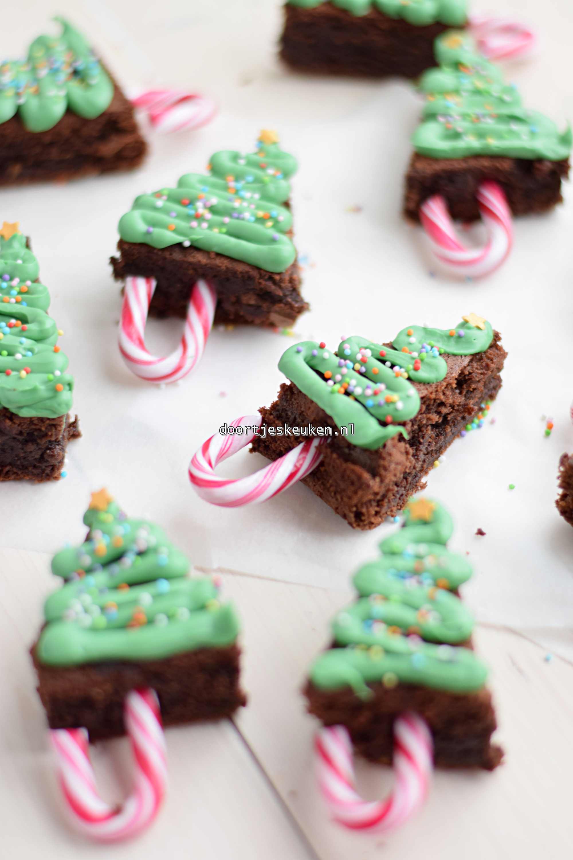 kerstboom brownies