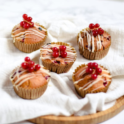 rode bessen muffins