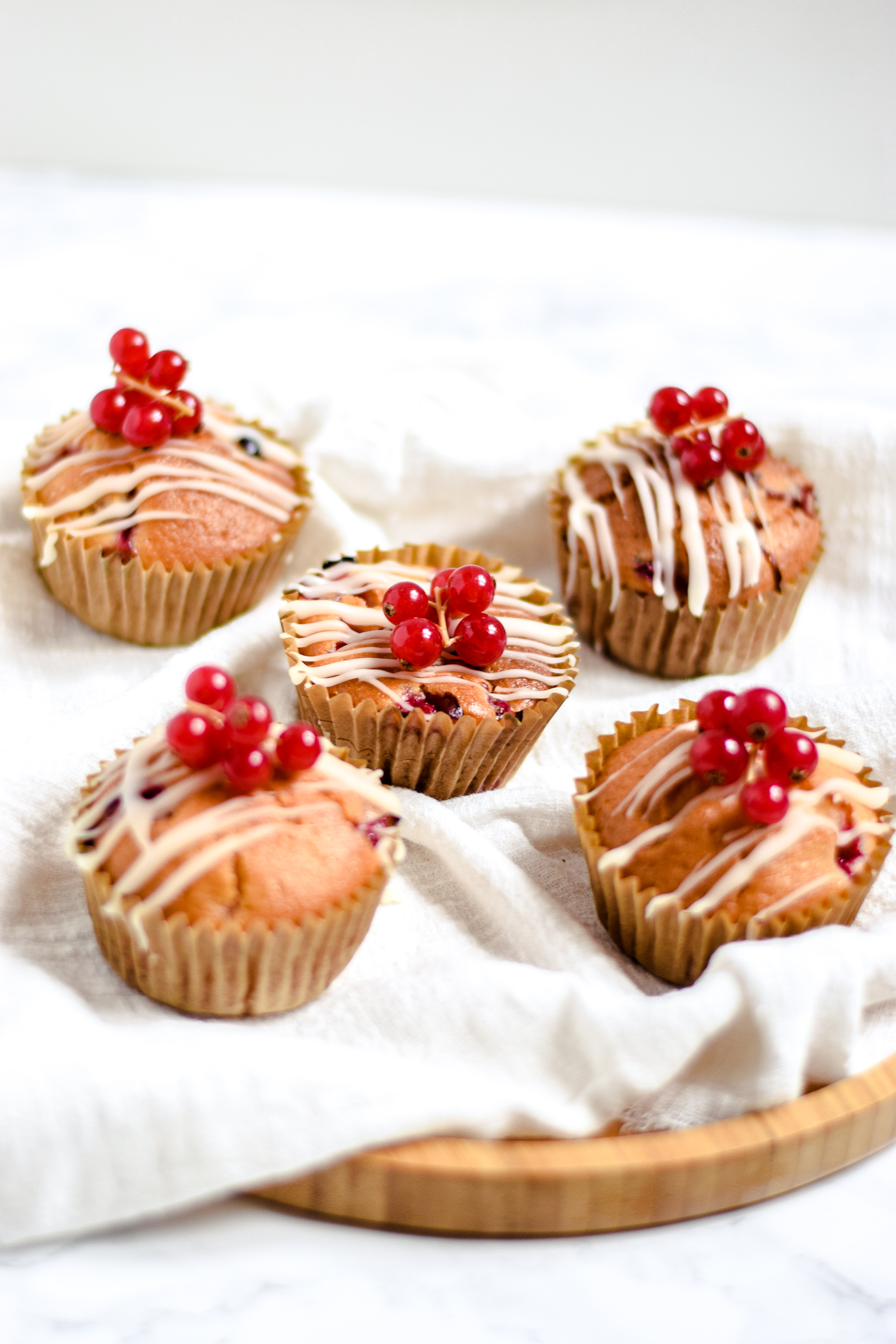 rode bessen muffins
