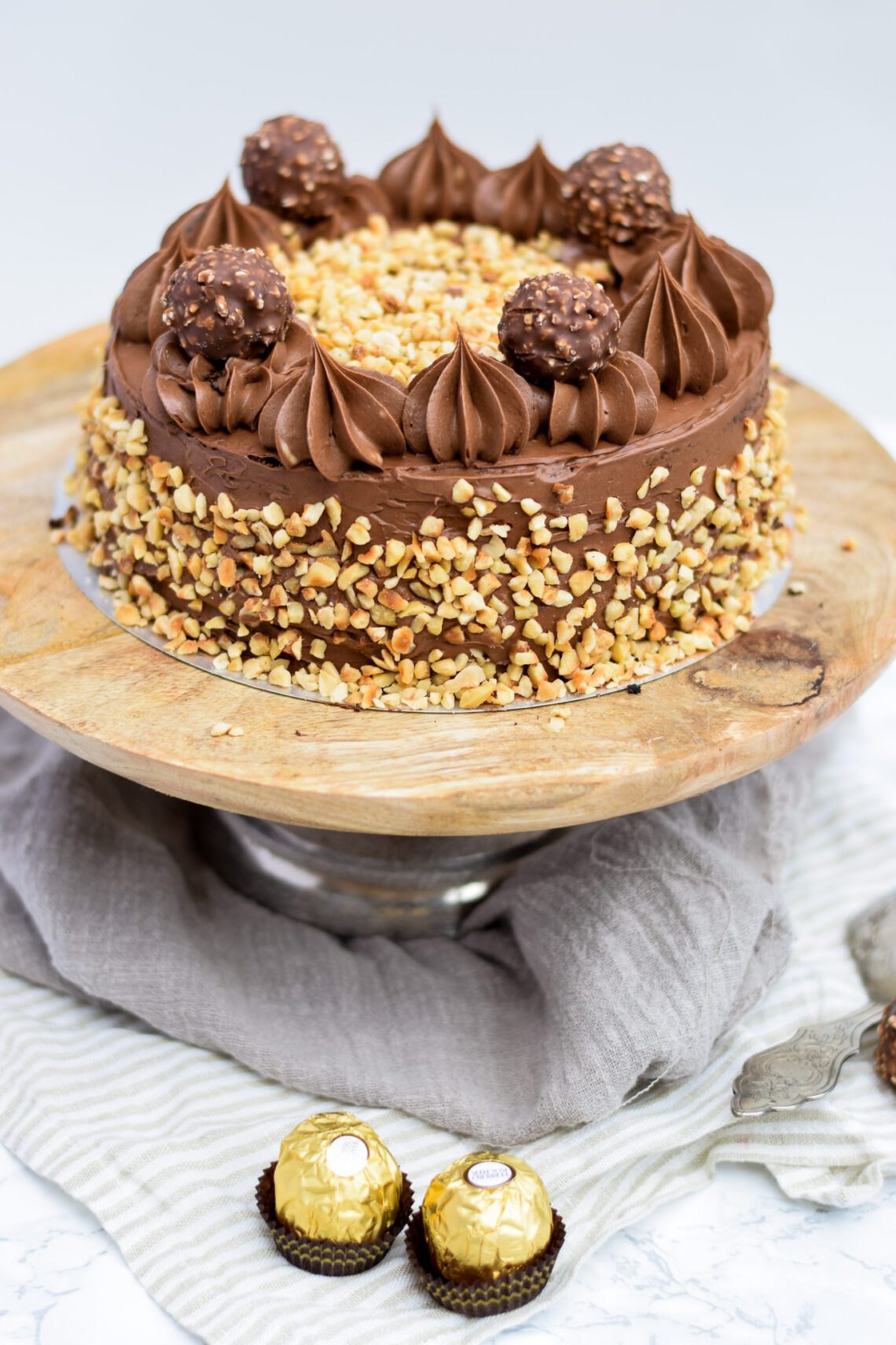 Ferrero Rocher Taart - Doortjes Keuken