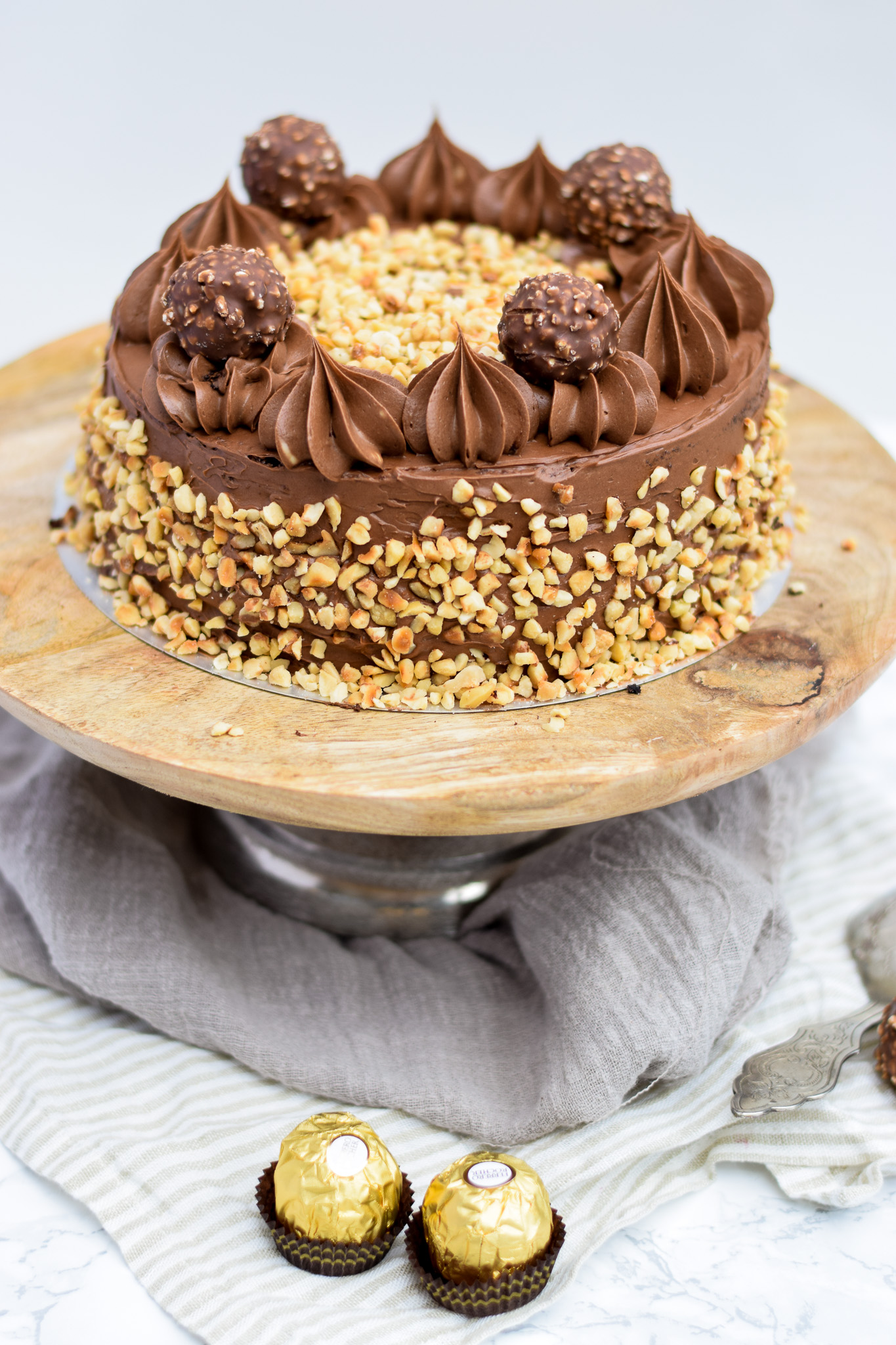 ferrero rocher taart