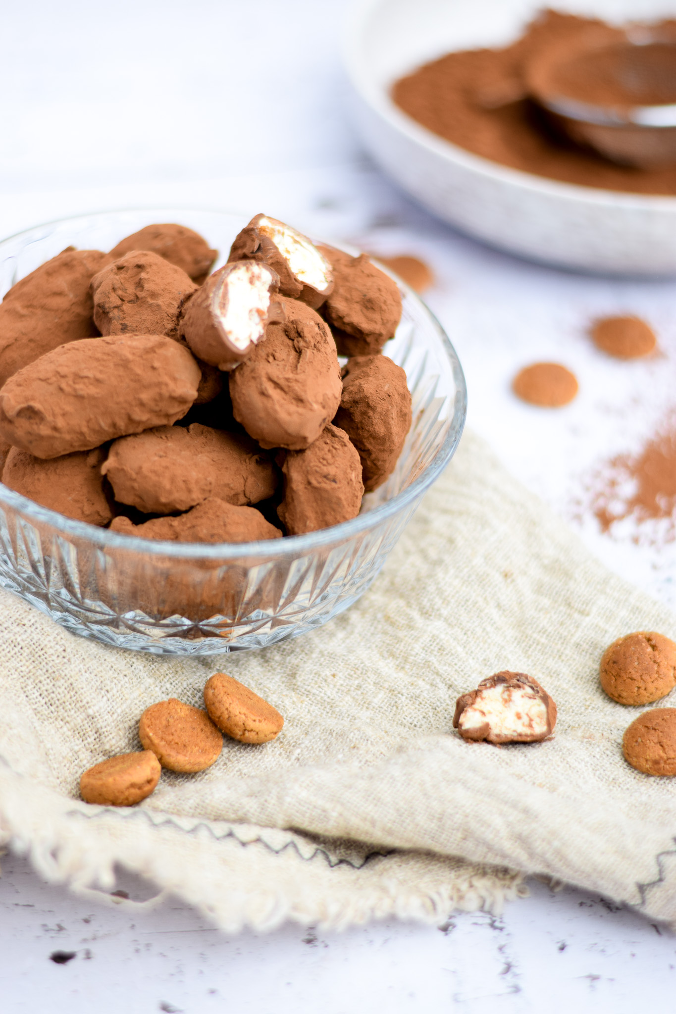 slagroomtruffels met kruidnoten