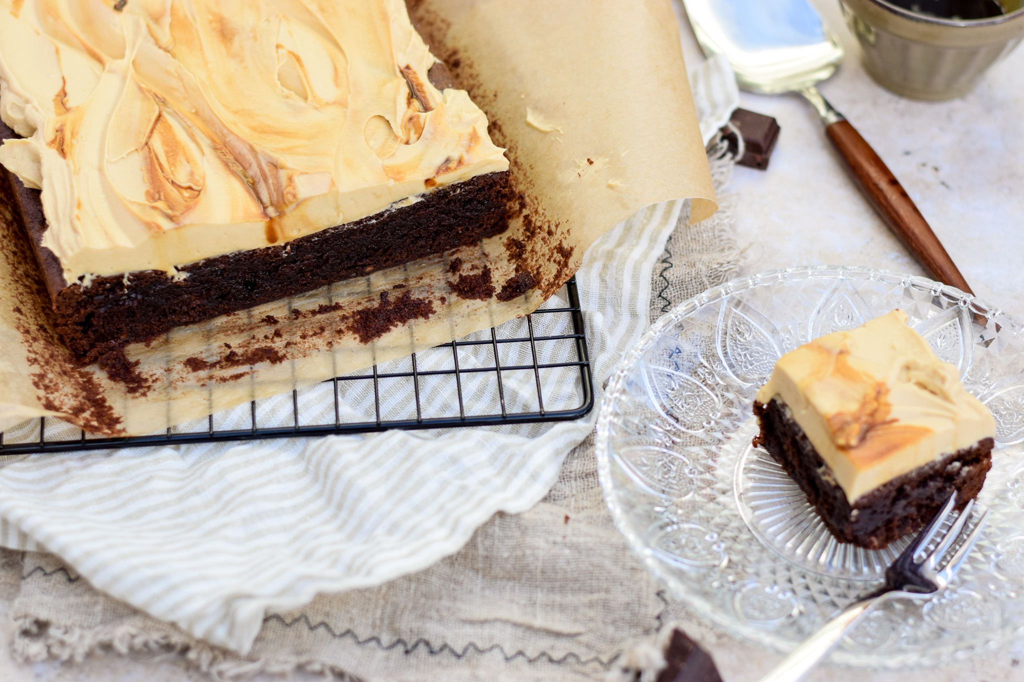 Cappuccino brownies - Doortjes Keuken