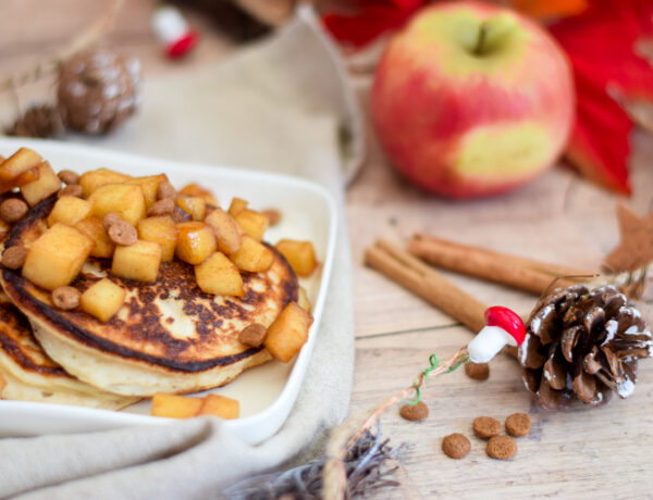 Kwarkpannenkoekjes met speculaas