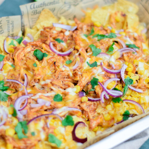 loaded nacho's pulled chicken