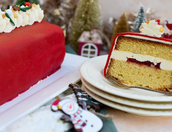 Kerstcake met marsepein