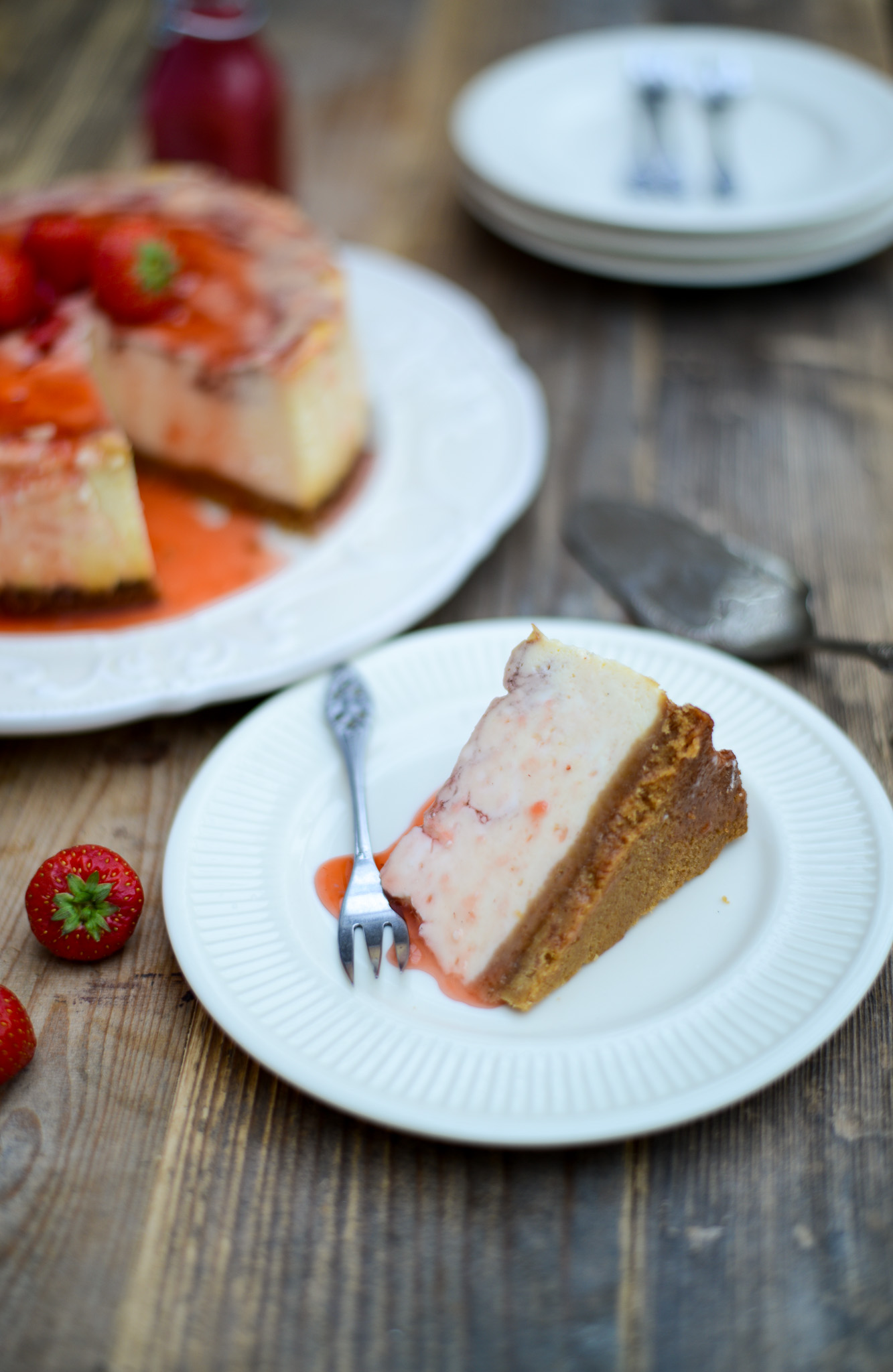 aardbeien cheesecake