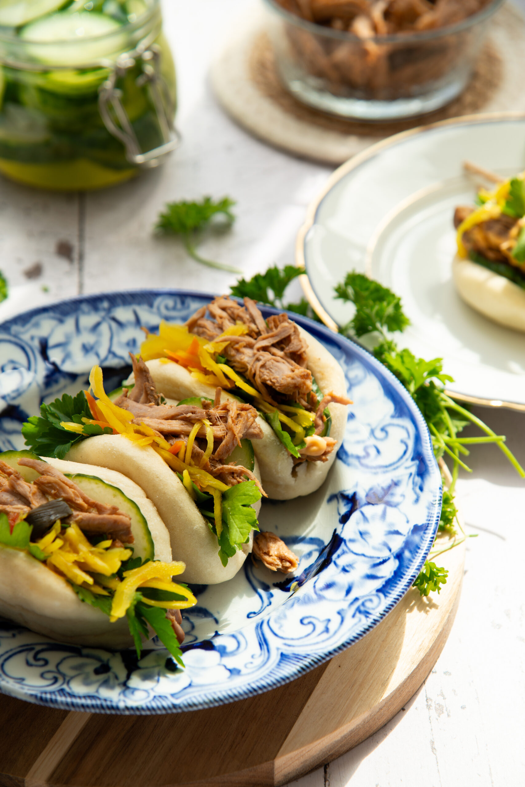 Bao bun pulled pork