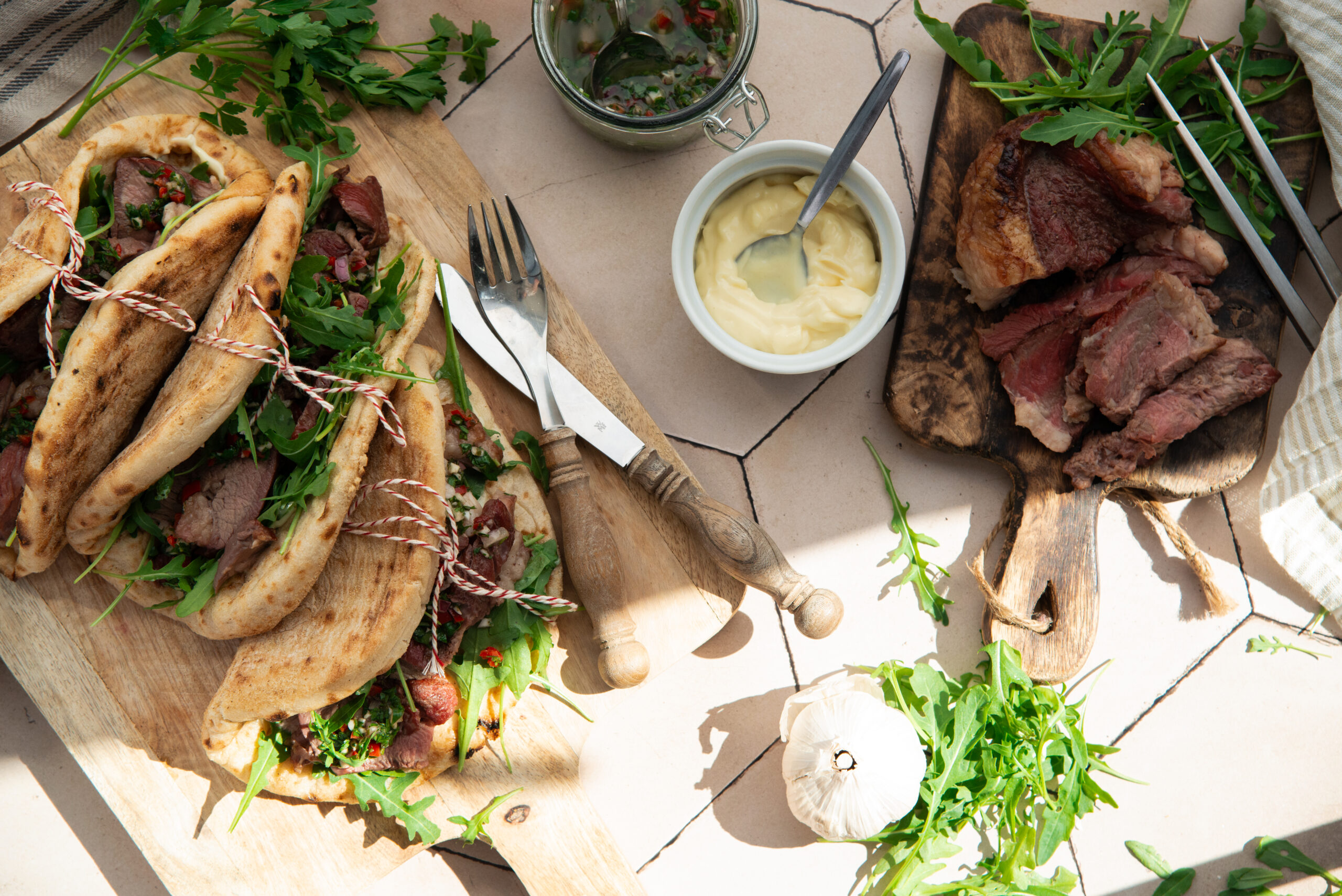 Pita picanha van de kamado