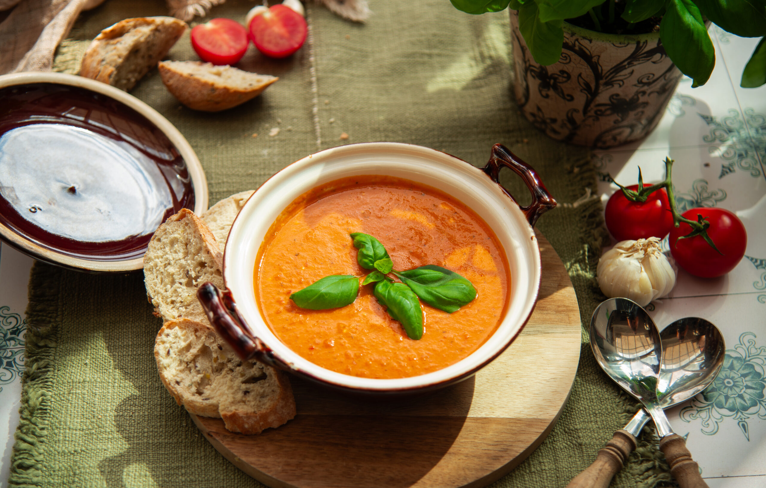 Geroosterde tomatensoep