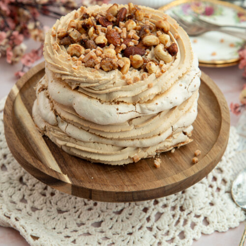 Koffie noten schuimtaartje