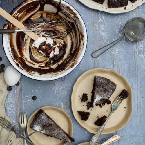 Chocoladecake uit de braadpan