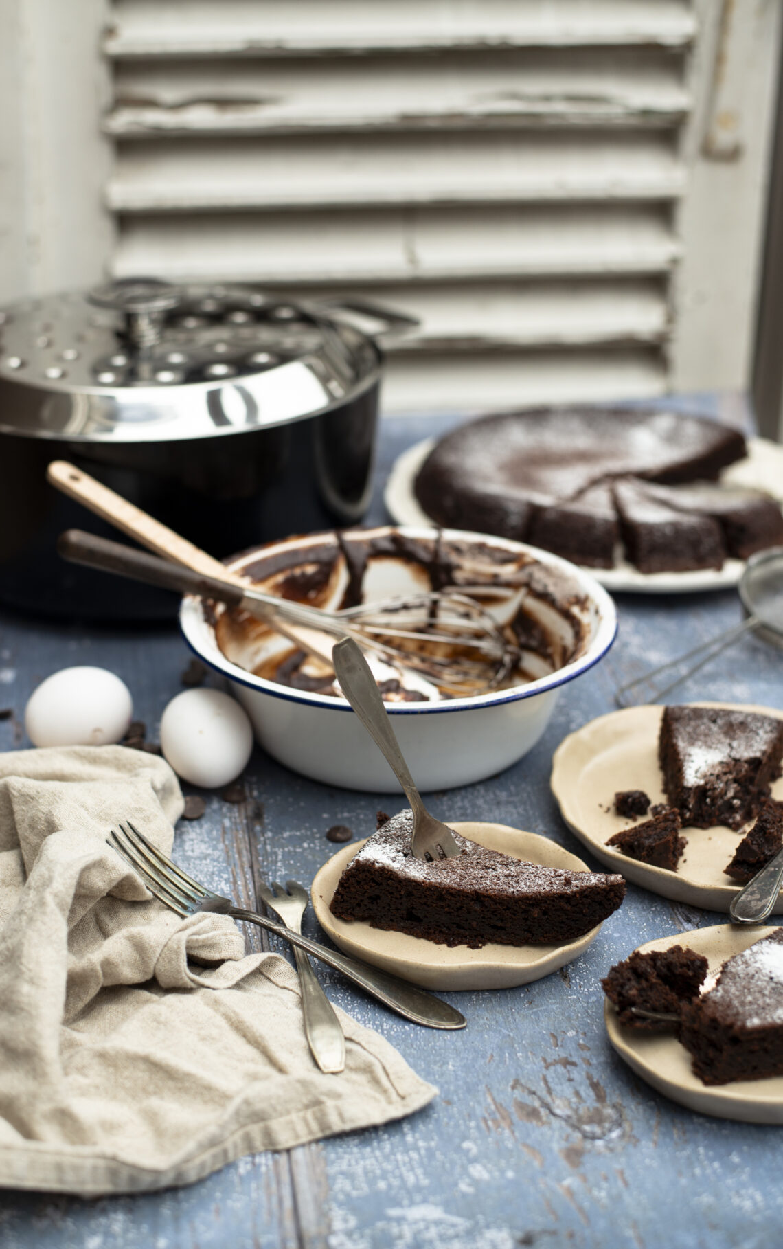 Chocoladecake uit de braadpan